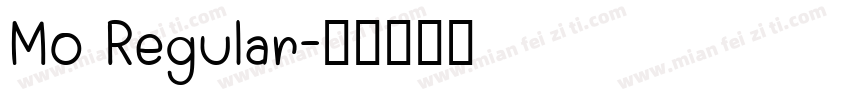 Mo Regular字体转换